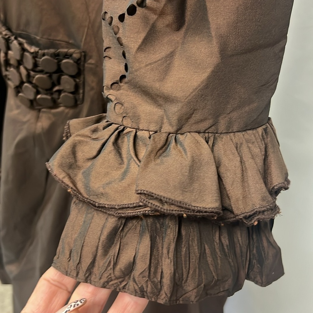 Chez Vouzde France long sleeves Ruffle jacket - Picture 6 of 15
